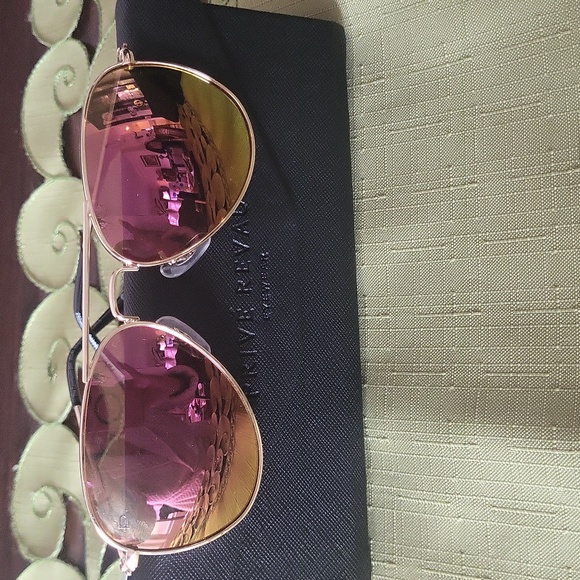 PRIVE REVAUX EYEWEAR Champagne Gold Frame with PinkLenses